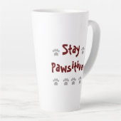 Bleibe Pawsitive Milchtasse (Rechte Ecke)