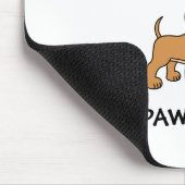 Bleibe Pawsitive Niedliche Welpe Funny Dog Puff Mousepad (Ecke)