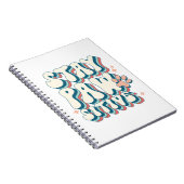 'Bleibe Pawsitive' Notebook Notizblock (Rechte Seite)