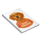 Bleibe Pawsitive Notizblock (Rechte Seite)