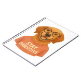 Bleibe Pawsitive Notizblock (Linke Seite)