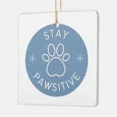 bleibe pawsitive Verzierung Keramikornament (Links)