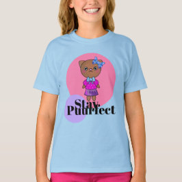 Bleibe Perfekte Niedliche Kitty Cat mit Hübschem B T-Shirt