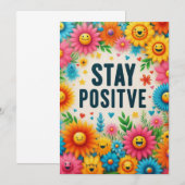 bleibe positiv einladung (Vorne/Hinten)