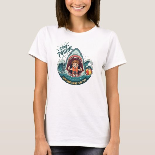 BLEIBE POSITIV: Es wird alles gut T-Shirt (Vorderseite)