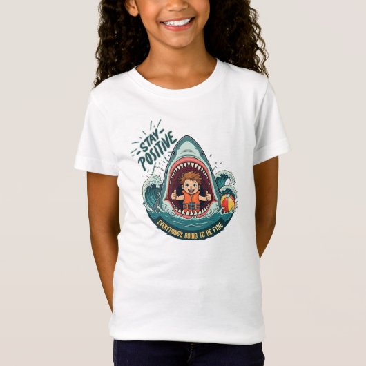 BLEIBE POSITIV: Es wird alles gut T-Shirt (Vorderseite)