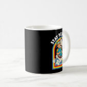 Bleibe Positiv - Haifischfisch Wildlife Ocean Ani Kaffeetasse (VorderseiteRechts)