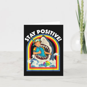 Bleibe Positiv - Haifischfisch Wildlife Ocean Ani Karte