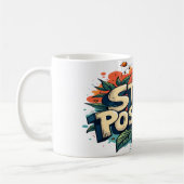 Bleibe positiv kaffeetasse (Links)