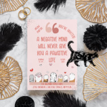 Bleibe positive Pawsitive Cat Theme Party