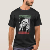 Bleibe Positive Test Negative Skeleton Funny Men W T-Shirt (Vorderseite)