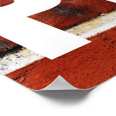 Bleibe positiver Motivierend Mauerziegeln Poster (Ecke)