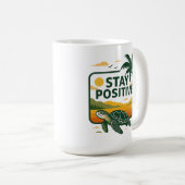 Bleibe positiver Tide Hoodie Baby T - Shirt Kaffeetasse (VorderseiteRechts)