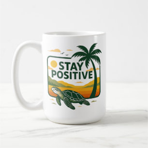 Bleibe positiver Tide Hoodie Baby T - Shirt Kaffeetasse