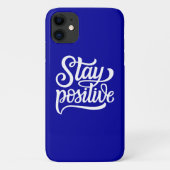 Bleibe Positives Blau Case-Mate iPhone Hülle (Rückseite)