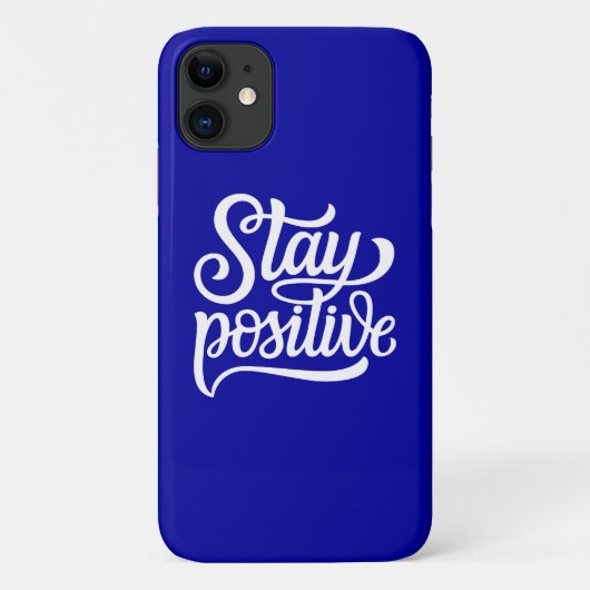 Bleibe Positives Blau Case-Mate iPhone Hülle (Rückseite)