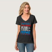 Bleibe Postarbeiter Zuhause Mail Carrier T-Shirt (Vorderseite Vollansicht)