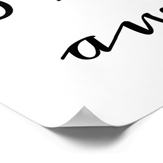 Bleibe Poster (Ecke)