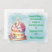 Bleibe Postkarte (Vorne/Hinten)