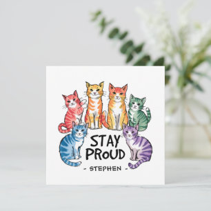 Bleibe Proud - Rainbow Cat LGBTQ Prix