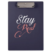 Bleibe Real Klemmbrett (Vorderseite)