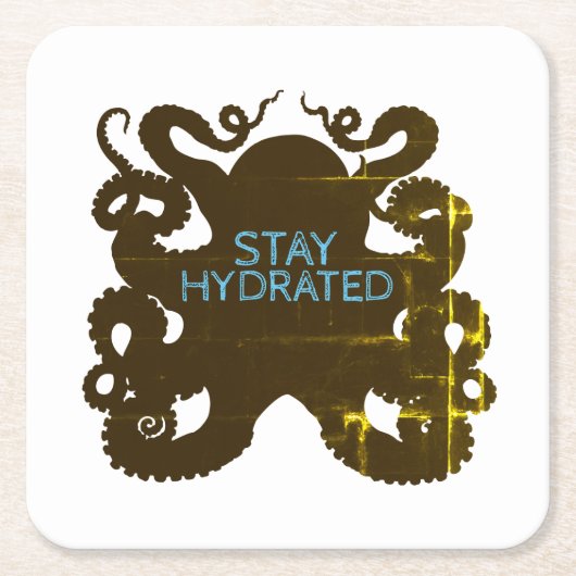 Bleibe Rechteckiger Pappuntersetzer (Vorderseite)