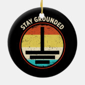 Bleibe Retro-Elektriker Keramik Ornament (Hinten)