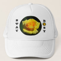 Bleibe Rosy Yellow Rose Hat