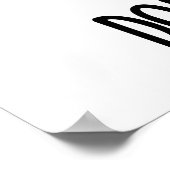 Bleibe Ruhe Don't Fig out Funny Fruit Pun Poster (Ecke)