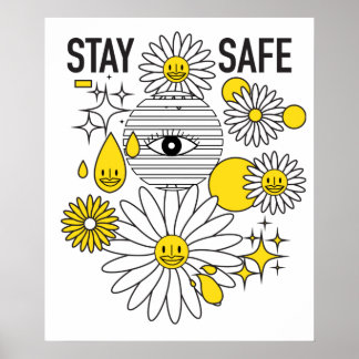 Bleibe Safe 20"x24" Matte Poster