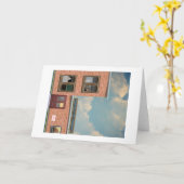 "'Bleibe safe and make Masken' " Karte (Gelbe Blume)