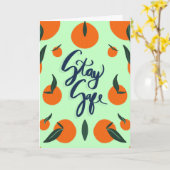 Bleibe Safe Karte (Gelbe Blume)