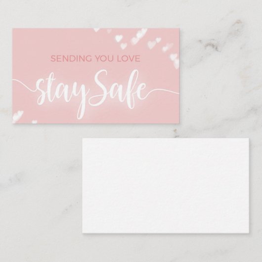 Bleibe Safe! Perfekt zum Pop mit einem Geschenk Platzkarte (Vorne/Hinten)
