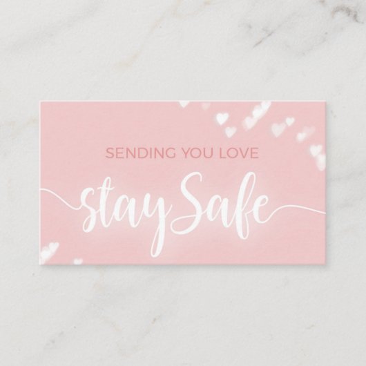 Bleibe Safe! Perfekt zum Pop mit einem Geschenk Platzkarte (Vorderseite)