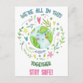 Bleibe Safe! Postkarte (Vorderseite)