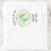 Bleibe Safe! Rechteckiger Aufkleber (Tasche)