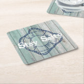 Bleibe Salty Beach Life Rechteckiger Pappuntersetzer (angewinkelt)