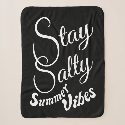 Bleibe Salty Summer Vibes Sherpadecke (Vorderseite)