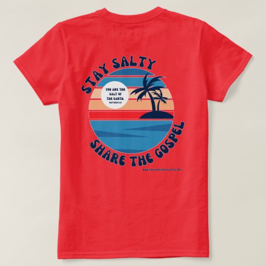 Bleibe Salty T - Shirt (Design Rückseite)