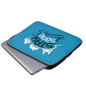 Bleibe Sane Funny Madness Typografy Laptopschutzhülle (Vorne Knopf)