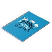 Bleibe Sane Funny Madness Typografy Notizblock (Linke Seite)