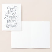 Bleibe Sassy und koffeiniert Folienkarte (Anzeige)