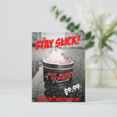 Bleibe schlank! postkarte (Stehend Vorderseite)