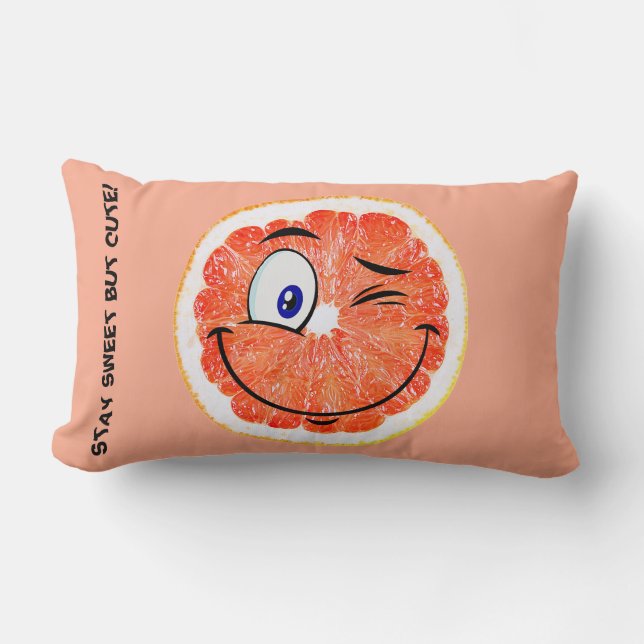 BLEIBE SCHNELL, ABER NIEDLICH! Dekokissen (Vorderseite)