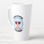 bleibe Schweinekonzept Milchtasse (Linke Ecke)