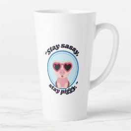 bleibe Schweinekonzept Milchtasse