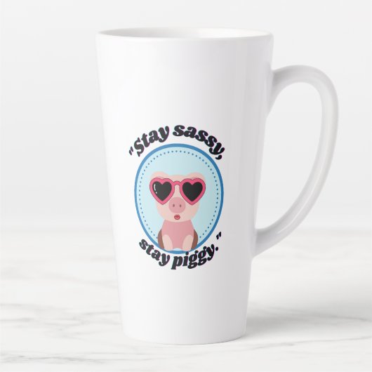bleibe Schweinekonzept Milchtasse (Rechts)