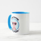 bleibe Schweinekonzept Tasse (Vorderseite Links)
