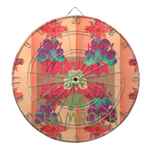 Bleibe segne Happy Saint Patrick's Day Hakuna Mata Dartscheibe (vorne)