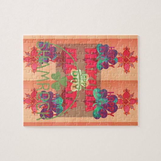 Bleibe segne Happy Saint Patrick's Day Hakuna Mata Puzzle (Horizontal)